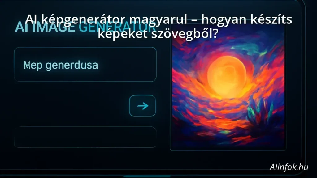 AI képgenerátor magyar nyelvű szöveg alapján készített digitális kép