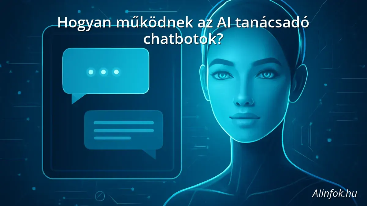 AI tanácsadó chatbot digitális felhasználói felülettel